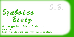 szabolcs bielz business card